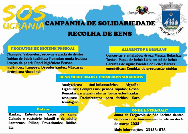 Imagem SOS UCRÂNIA - CAMPANHA DE SOLIDARIEDADE